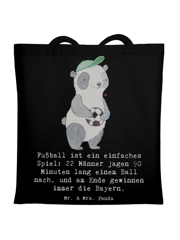 Сумка-шоппер с логотипом футбольного клуба Бавария Мюнхен с надписью черного цвета Mr. & Mrs. Panda
Сумка-шоппер с логотипом футбольного клуба Бавария Мюнхен с надписью черного цвета Mr. & Mrs. Panda