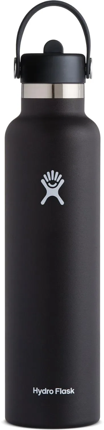 Стандартная вакуумная бутылка для воды с гибкой соломинкой Hydro Flask, Black
Стандартная вакуумная бутылка для воды с гибкой соломинкой Hydro Flask, Black