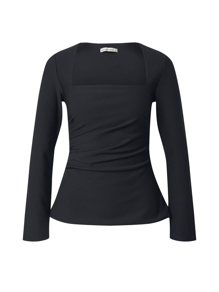 Лонгслив Abercrombie & Fitch Shirt, черный 
Лонгслив Abercrombie & Fitch Shirt, черный