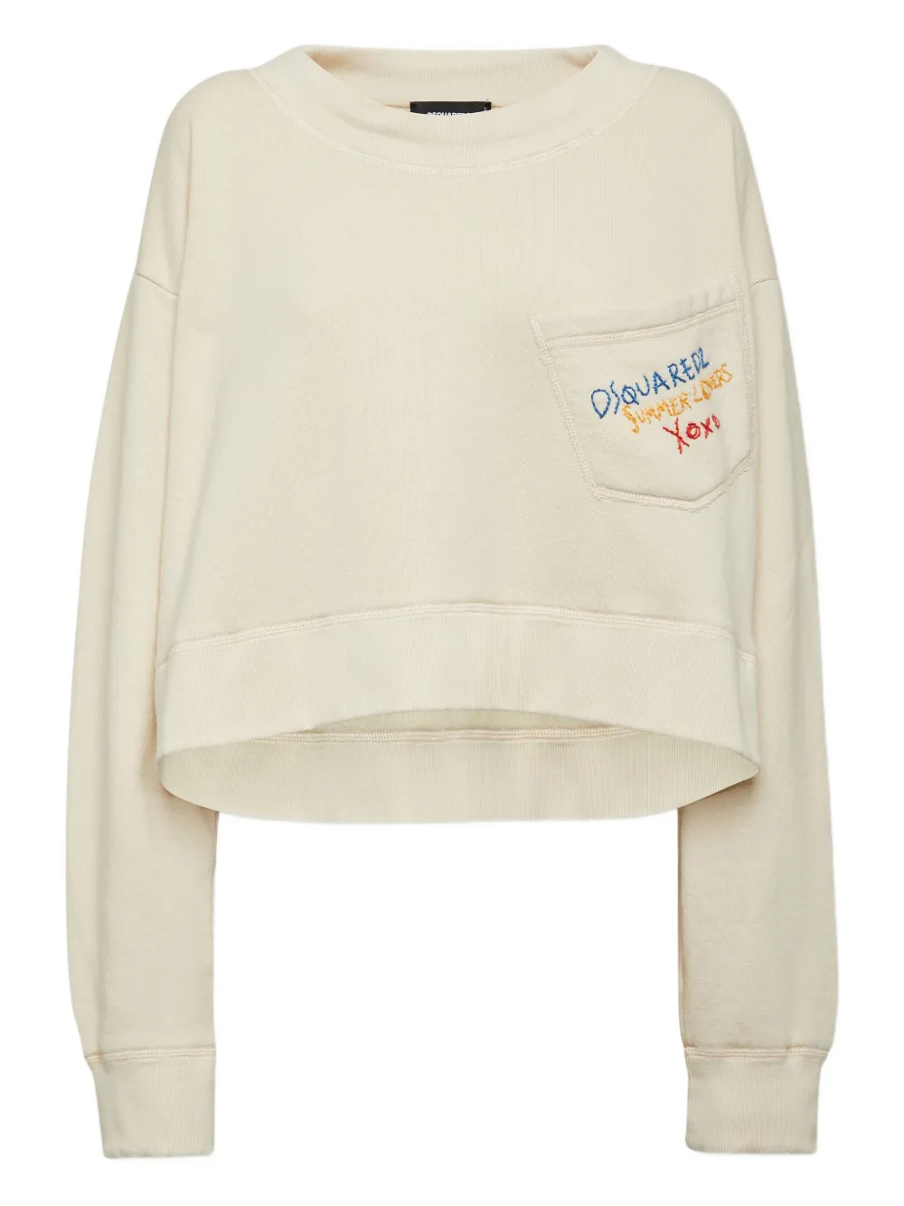 Хлопковая толстовка Dsquared2, нейтральный
Хлопковая толстовка Dsquared2, нейтральный