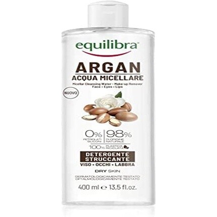 Мицеллярная вода Equilibra Viso Argan с гиалуроновой кислотой и растительными поверхностно-активными веществами 400 мл
Мицеллярная вода Equilibra Viso Argan с гиалуроновой кислотой и растительными поверхностно-активными веществами 400 мл