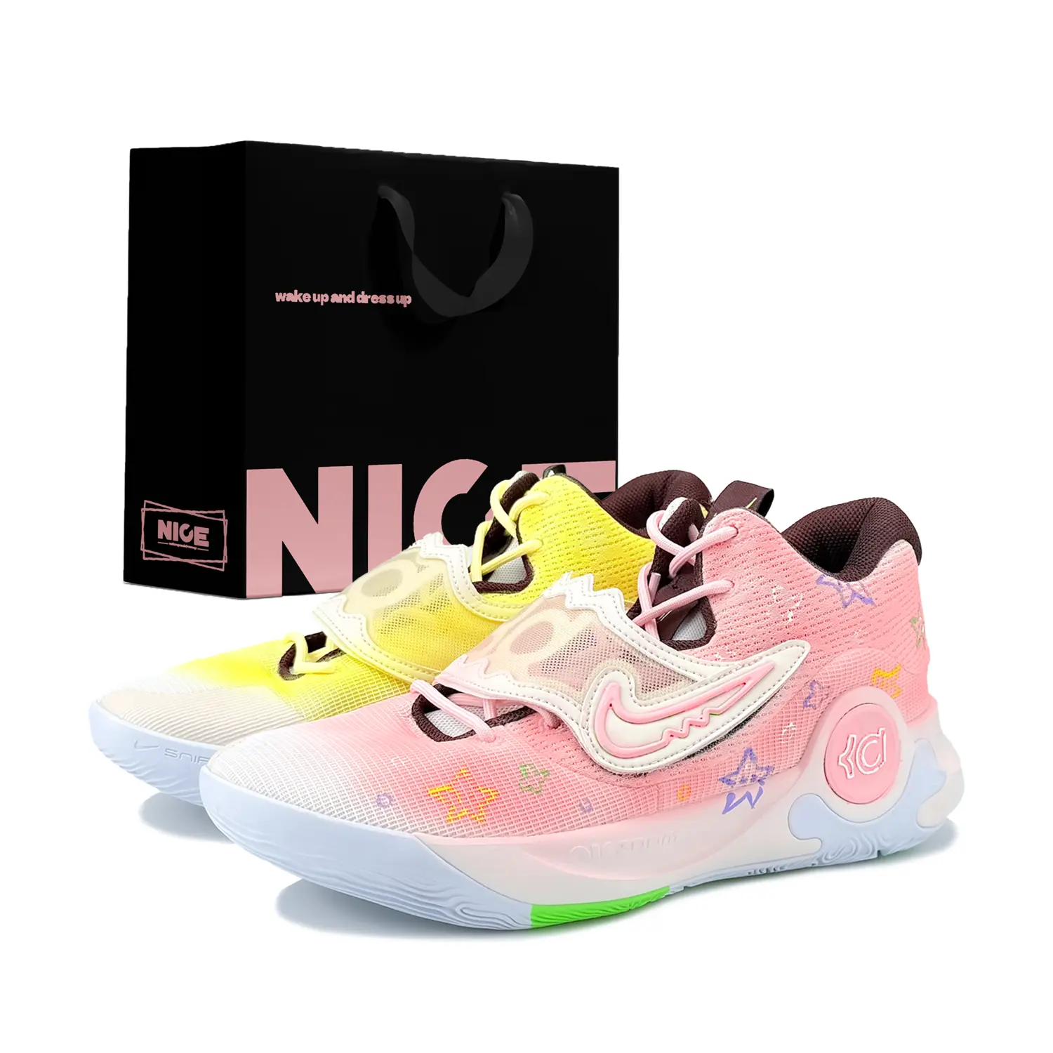 Nike Баскетбольные кроссовки KD Trey 5 X с амортизацией, износостойкие, дышащие, низкие, мужские, желто-розовые
Nike Баскетбольные кроссовки KD Trey 5 X с амортизацией, износостойкие, дышащие, низкие, мужские, желто-розовые