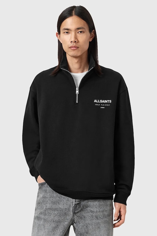 Хлопковая толстовка UNDERGROUND Allsaints, черный
Хлопковая толстовка UNDERGROUND Allsaints, черный