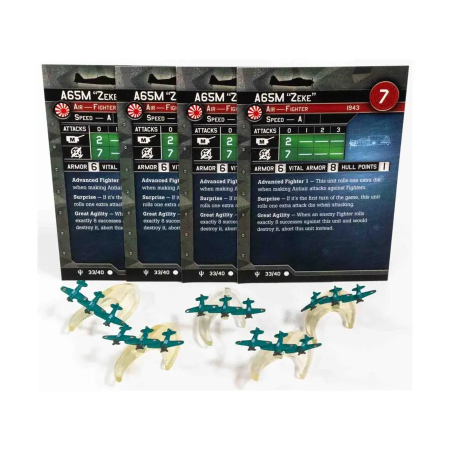 А6М5 «Зик» (С) x5, Axis & Allies - Collectible Miniatures Game - War at Sea - Flank Speed Singles
А6М5 «Зик» (С) x5, Axis & Allies - Collectible Miniatures Game - War at Sea - Flank Speed Singles