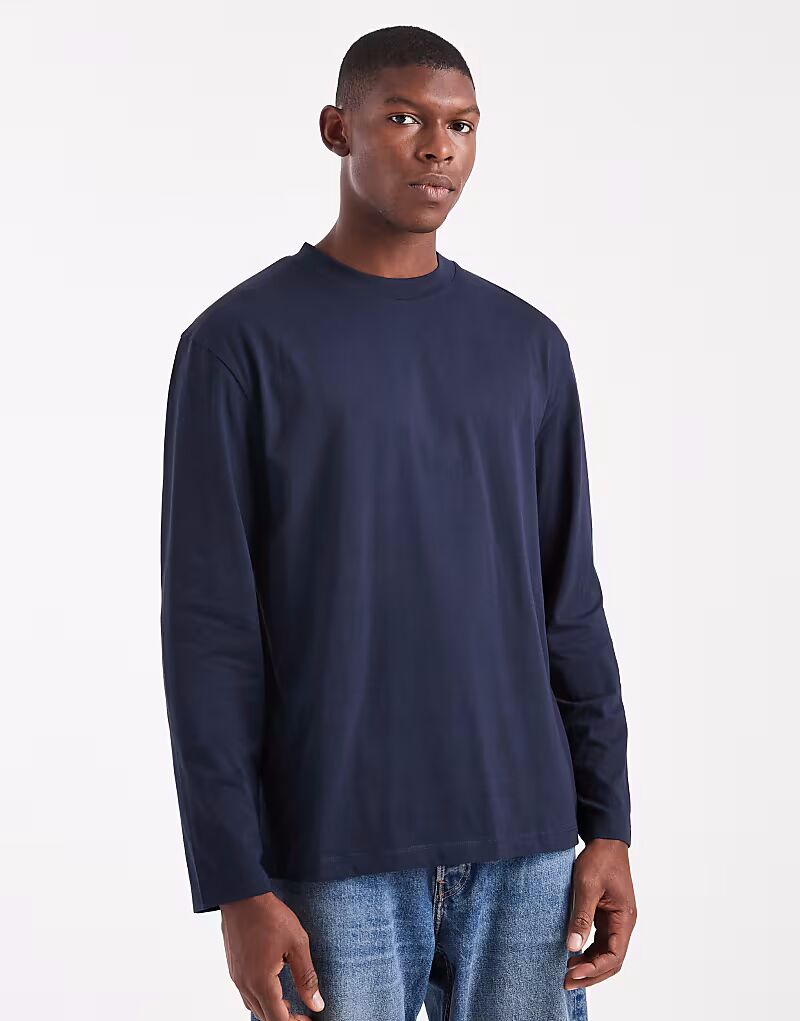 Свободная футболка с длинными рукавами Essentials темно-синего цвета Asos Design, Синий, Свободная футболка с длинными рукавами Essentials темно-синего цвета Asos Design
Свободная футболка с длинными рукавами Essentials темно-синего цвета Asos Design, Синий, Свободная футболка с длинными рукавами Essentials темно-синего цвета Asos Design