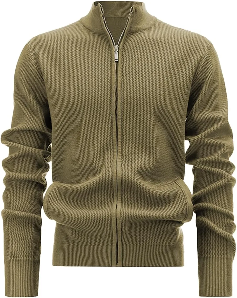 Мужской кардиган QZH.DUAO с молнией и воротником стойкой
Мужской кардиган QZH.DUAO с молнией и воротником стойкой