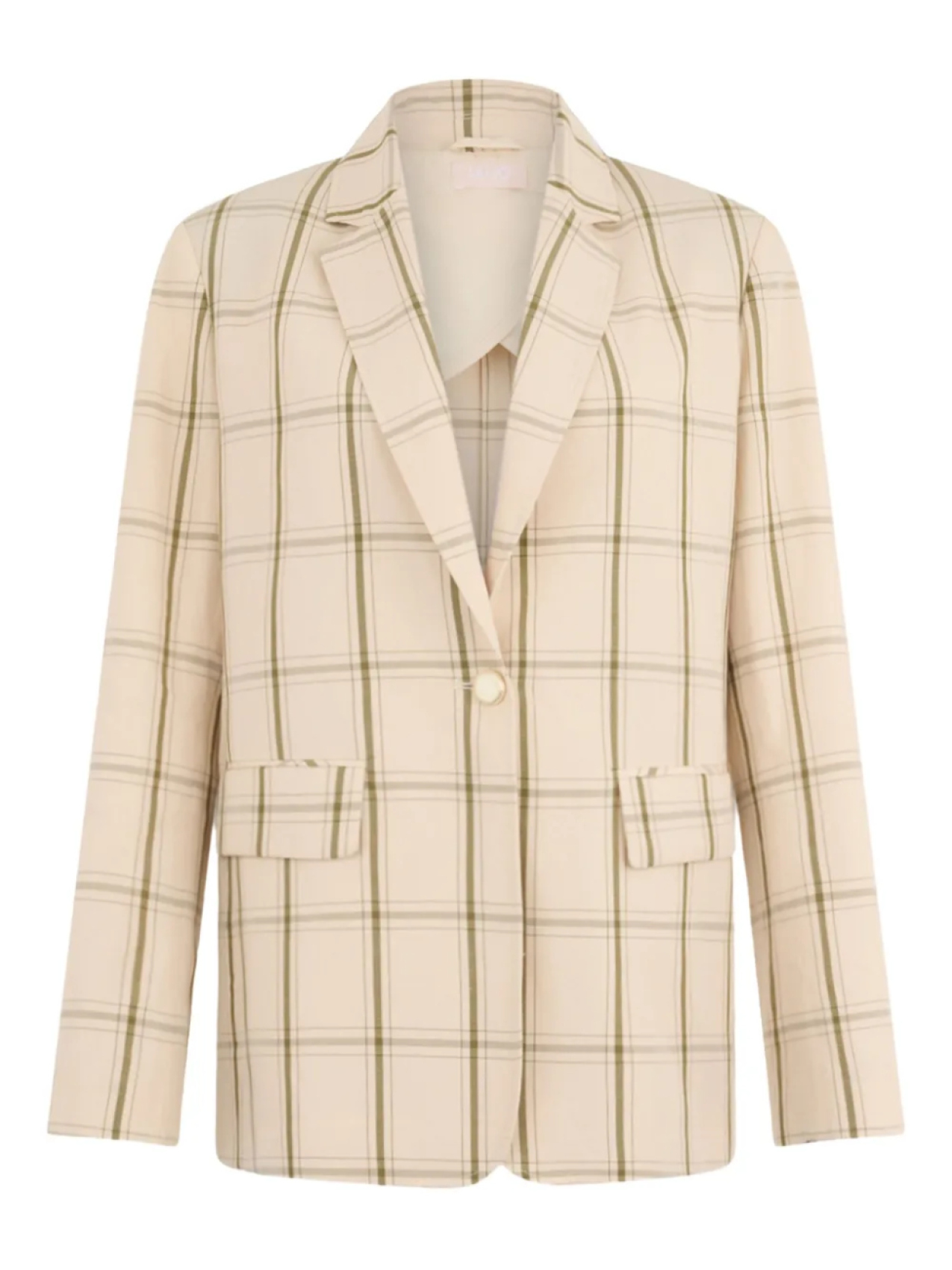 Льняной блейзер в клетку LIU JO, нейтральный
Льняной блейзер в клетку LIU JO, нейтральный