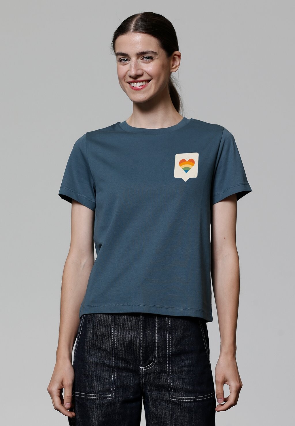 Футболка с принтом VON HERZEN watapparel, синий 
Футболка с принтом VON HERZEN watapparel, синий