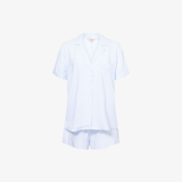 Пижама из рубашки с коротким рукавом и шорт Eberjey Наутико полосатая, мультиколор
Пижама из рубашки с коротким рукавом и шорт Eberjey Наутико полосатая, мультиколор