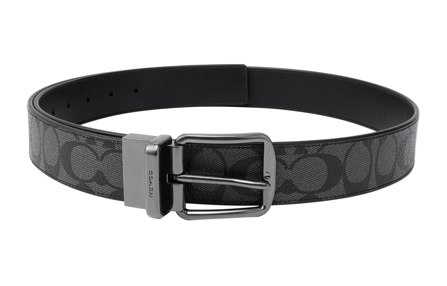 Ремень COACH с пряжкой-карабином, регулируемый по длине, двусторонний
Ремень COACH с пряжкой-карабином, регулируемый по длине, двусторонний