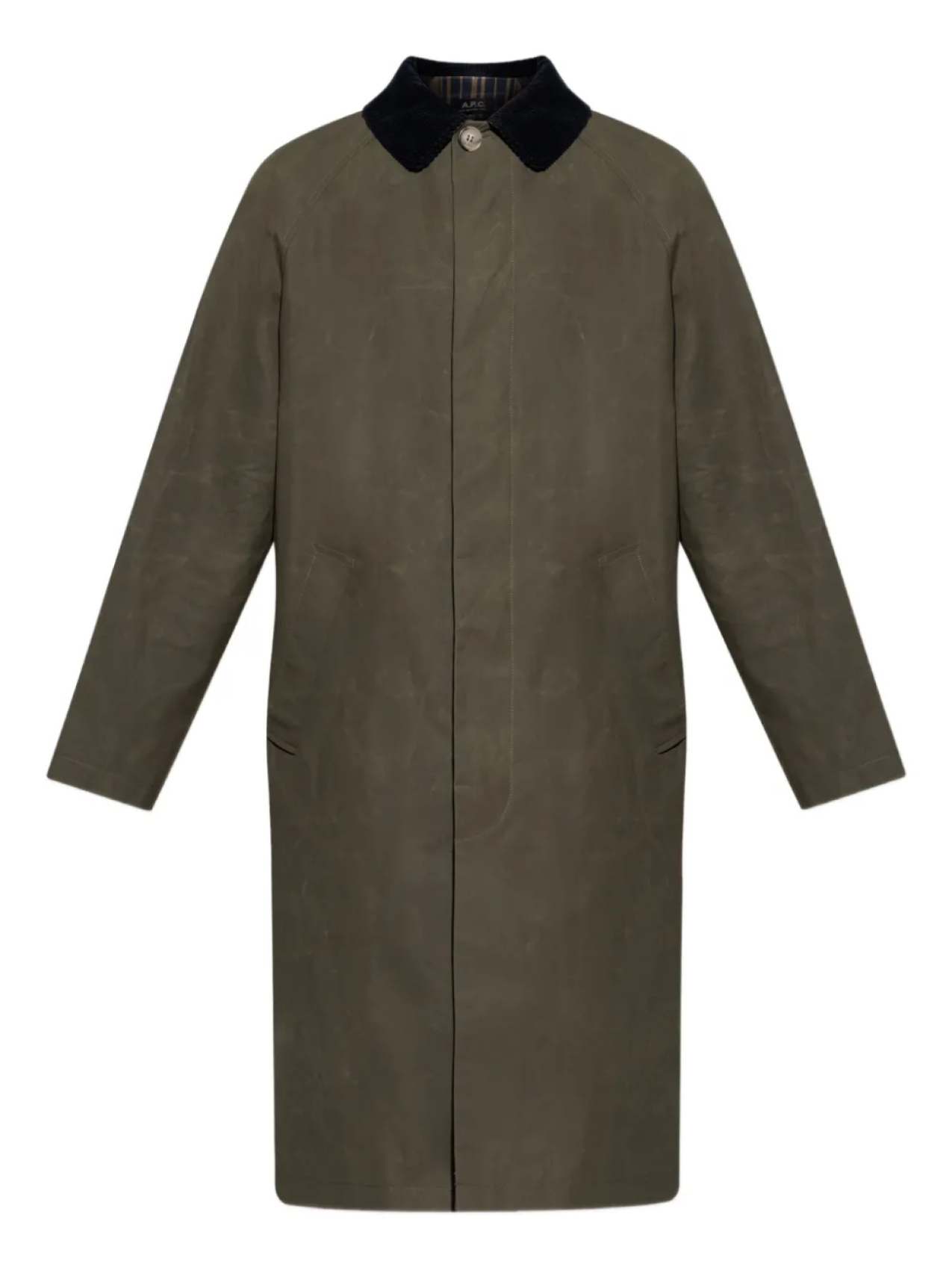 Пальто с вельветовым воротником A.P.C., зеленый
Пальто с вельветовым воротником A.P.C., зеленый