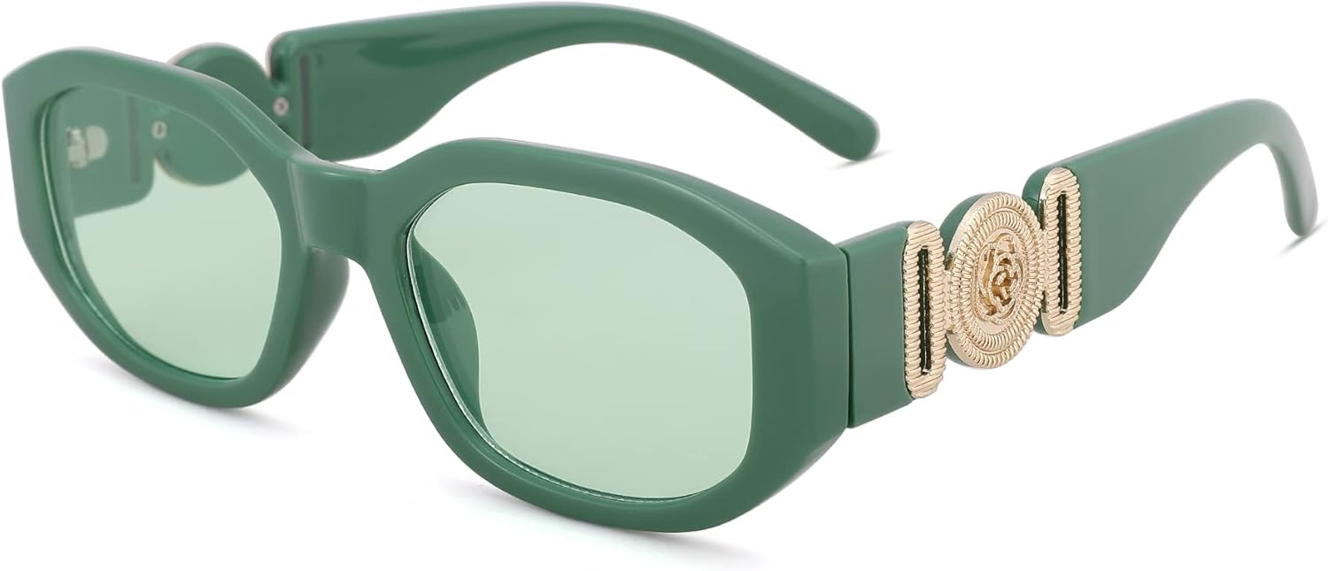 Солнцезащитные очки Hycredi прямоугольной формы для женщин и мужчин, ретро-очки для вождения, винтажный стиль 90-х, нестандартная оправа, защита UV400, D5- Green/Green
Солнцезащитные очки Hycredi прямоугольной формы для женщин и мужчин, ретро-очки для вождения, винтажный стиль 90-х, нестандартная оправа, защита UV400, D5- Green/Green