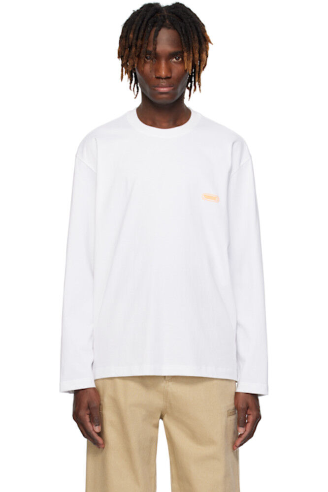 Белая футболка с длинным рукавом и логотипом Crack Back Solid Homme
Белая футболка с длинным рукавом и логотипом Crack Back Solid Homme