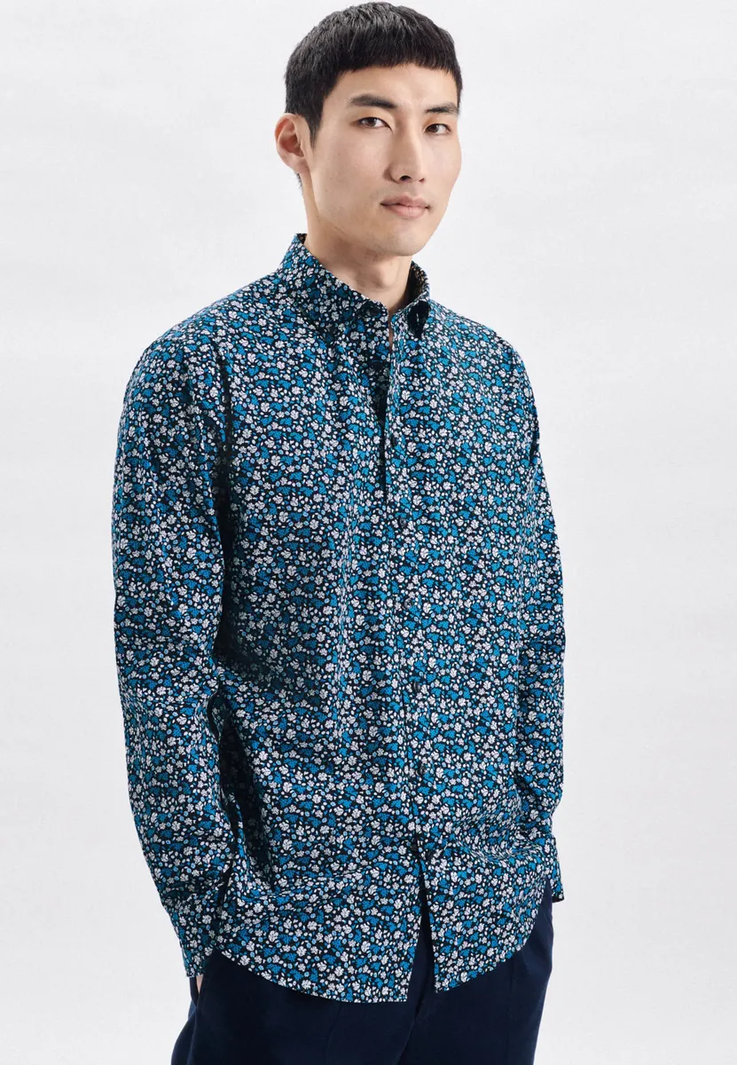 Деловая рубашка seidensticker "Shaped", фасонный воротник с длинными рукавами и принтом на пуговицах, бирюзовый
Деловая рубашка seidensticker "Shaped", фасонный воротник с длинными рукавами и принтом на пуговицах, бирюзовый