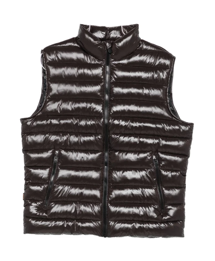 Утепленная безрукавная куртка с высоким воротником Save The Duck, коричневый
Утепленная безрукавная куртка с высоким воротником Save The Duck, коричневый