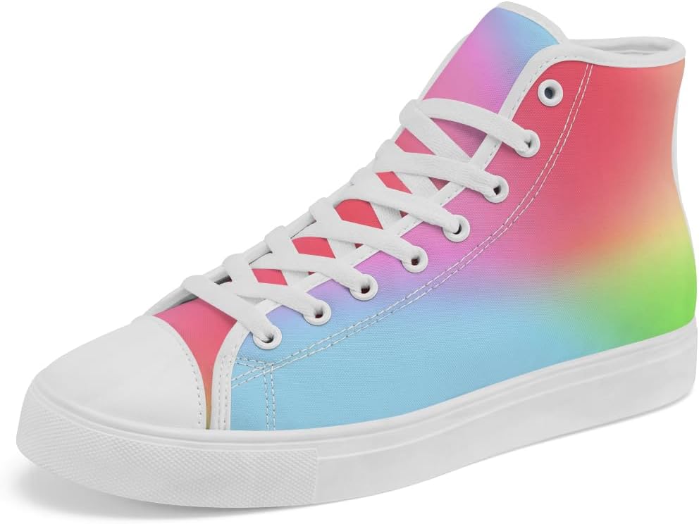 Высокие кеды с градиентным радужным рисунком для мужчин и женщин, кеды из парусины на шнуровке, повседневная обувь, подарок для папы и мамы Chebing, красный/синий/зеленый
Высокие кеды с градиентным радужным рисунком для мужчин и женщин, кеды из парусины на шнуровке, повседневная обувь, подарок для папы и мамы Chebing, красный/синий/зеленый