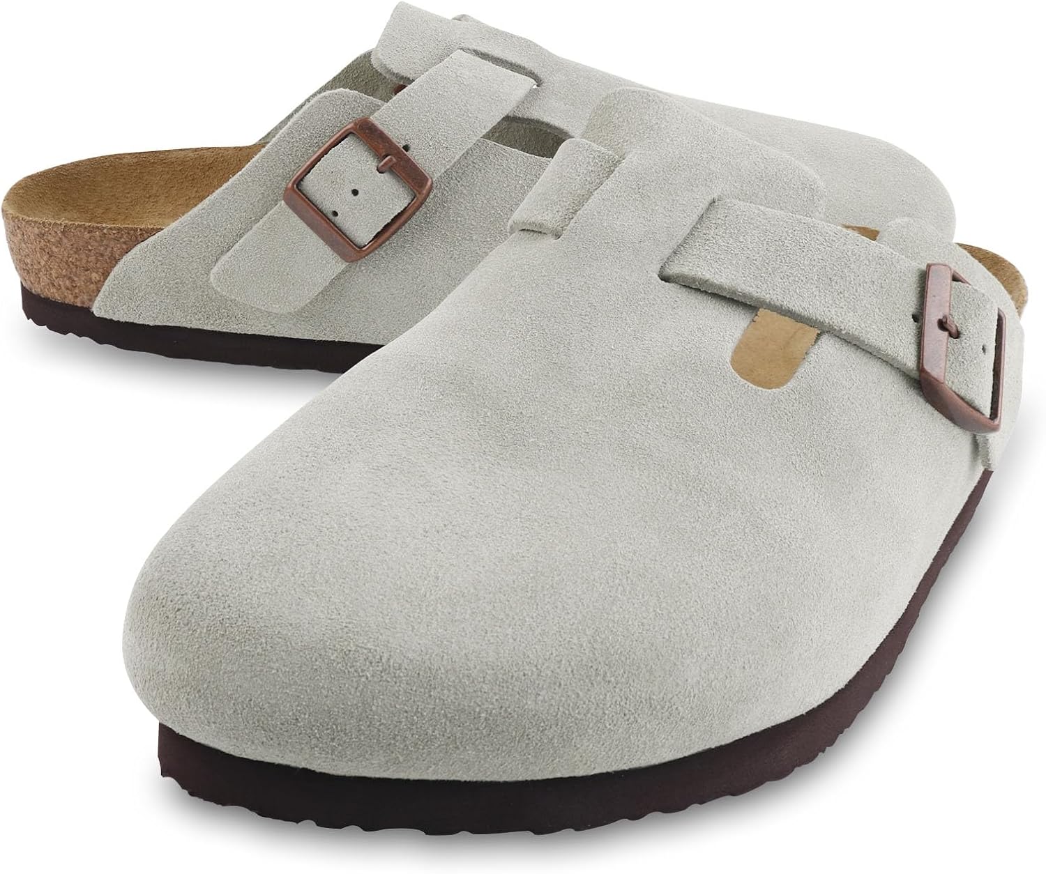 Женские сабо замшевые Сабо с пробковой стелькой Сабо-мюли «Картошка» с поддержкой свода стопы Мужские удобные сабо без застежки Halofive, Taupe
Женские сабо замшевые Сабо с пробковой стелькой Сабо-мюли «Картошка» с поддержкой свода стопы Мужские удобные сабо без застежки Halofive, Taupe