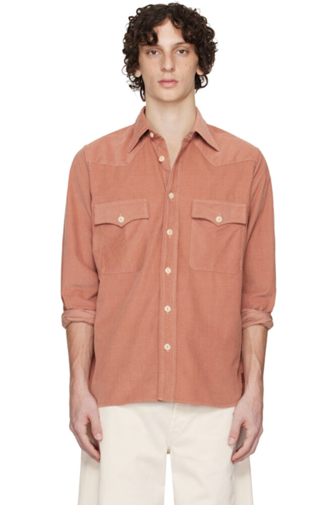 Розовая рубашка в стиле вестерн с двумя карманами Drake's
Розовая рубашка в стиле вестерн с двумя карманами Drake's
