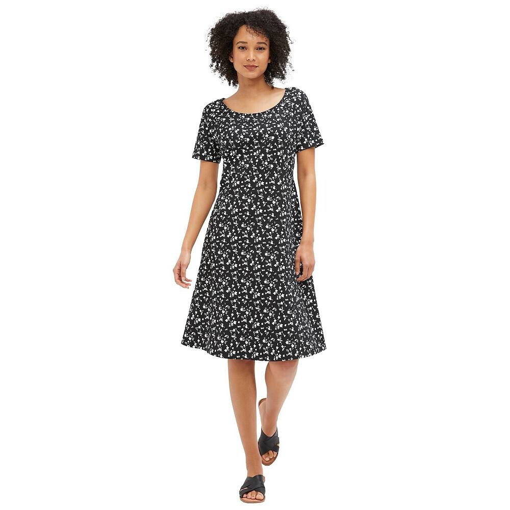 Женское расклешенное платье с короткими рукавами Ellos больших размеров, цвет Black White Ditsy
Женское расклешенное платье с короткими рукавами Ellos больших размеров, цвет Black White Ditsy