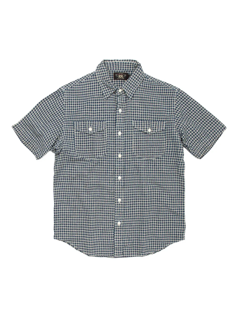 Рубашка в клетку с короткими рукавами Ralph Lauren RRL, синий
Рубашка в клетку с короткими рукавами Ralph Lauren RRL, синий