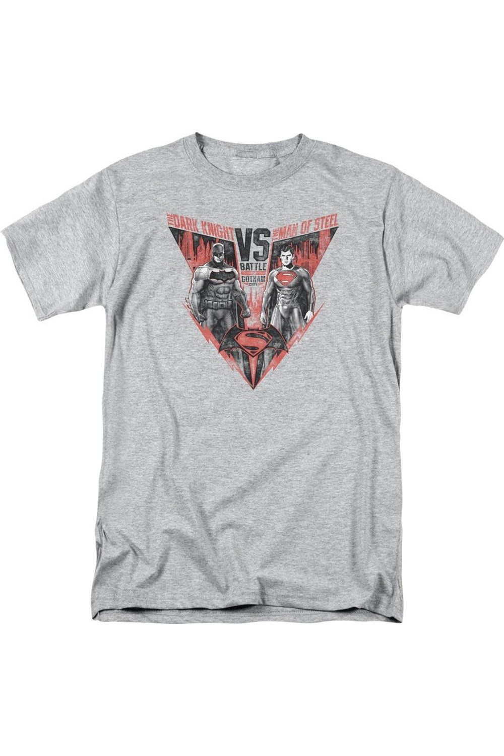Футболка с коротким рукавом для взрослых Batman V Superman Batlle For Gotham Gildan, цвет athletic heather
Футболка с коротким рукавом для взрослых Batman V Superman Batlle For Gotham Gildan, цвет athletic heather