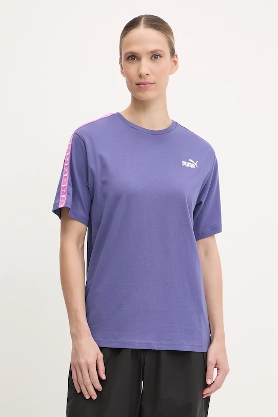 Хлопковая футболка Puma, фиолетовый 
Хлопковая футболка Puma, фиолетовый