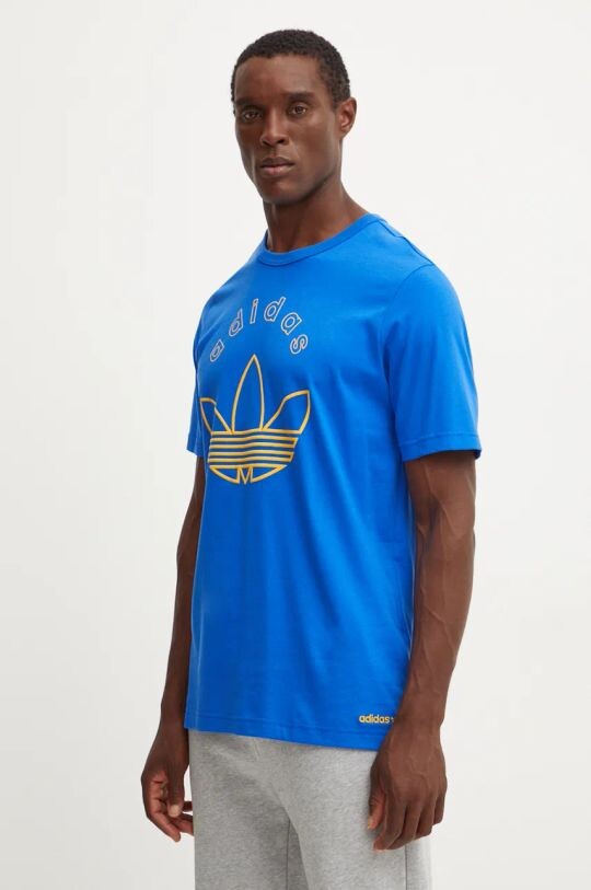 Хлопковая футболка adidas Originals, синий
Хлопковая футболка adidas Originals, синий
