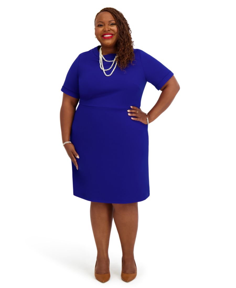 Женское платье с короткими рукавами и круглым вырезом Kasper, Royal
Женское платье с короткими рукавами и круглым вырезом Kasper, Royal