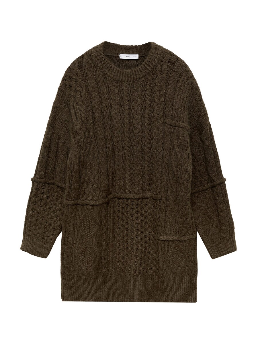 Вязаное платье MANGO Natte, хаки
Вязаное платье MANGO Natte, хаки