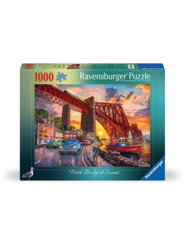 Пазл Ravensburger, 1000 деталей, "Фортский мост на закате", красочный
Пазл Ravensburger, 1000 деталей, "Фортский мост на закате", красочный