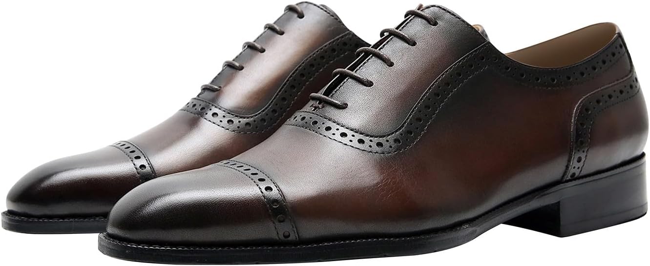 Мужские туфли Santimon Oxfords, классические формальные, из натуральной кожи, с заостренным носком, стильные оксфорды для бизнеса и повседневной носки, дерби, современные туфли для выпускного, свадьбы, костюма, смокинга, коричневый
Мужские туфли Santimon Oxfords, классические формальные, из натуральной кожи, с заостренным носком, стильные оксфорды для бизнеса и повседневной носки, дерби, современные туфли для выпускного, свадьбы, костюма, смокинга, коричневый