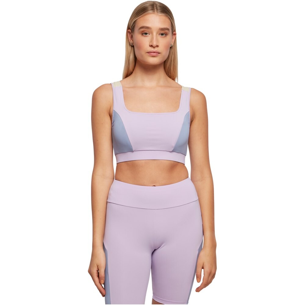 Спортивный бюстгальтер Urban Classics Color Block, фиолетовый
Спортивный бюстгальтер Urban Classics Color Block, фиолетовый