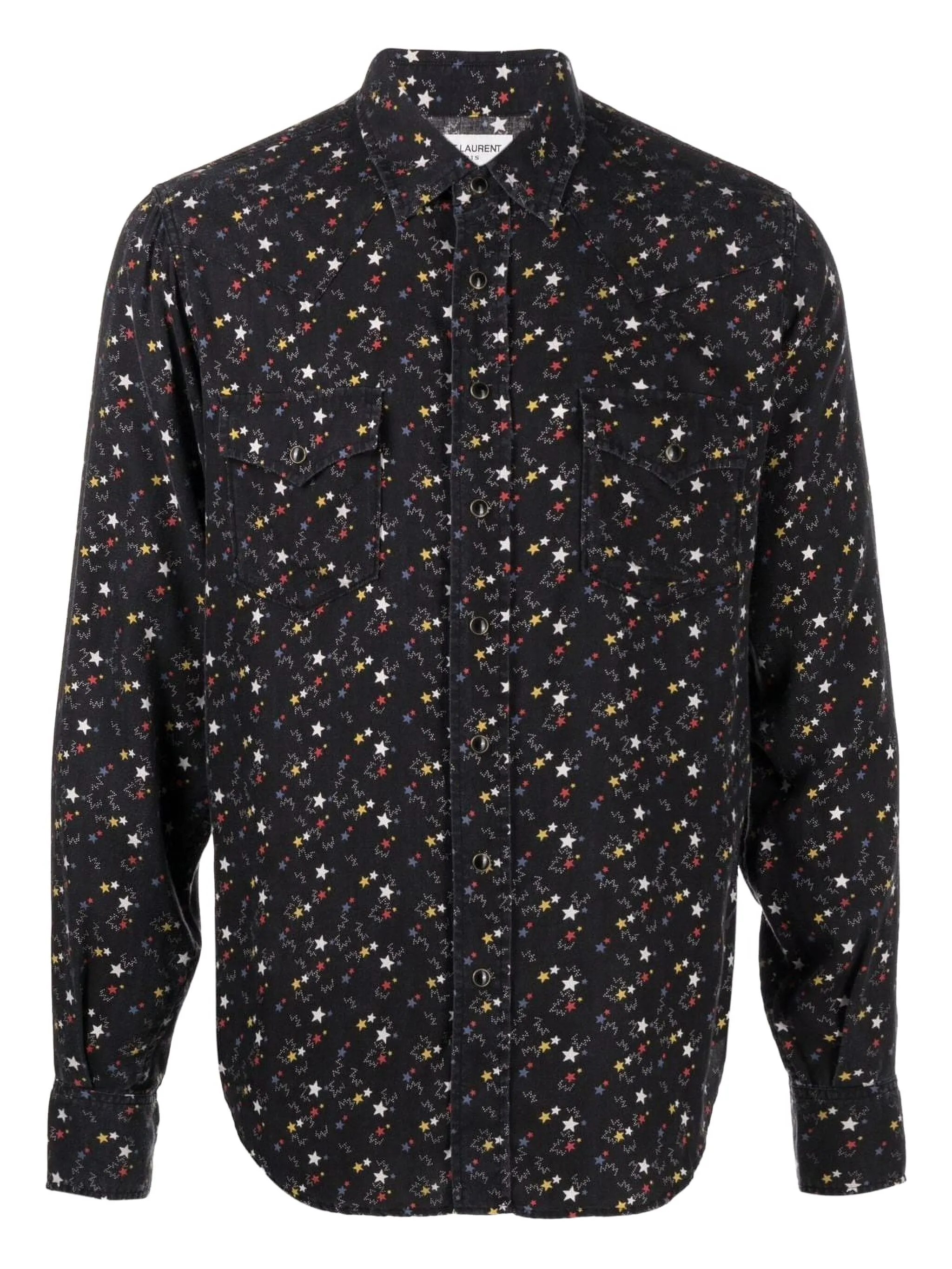 Рубашка на кнопках с принтом Saint Laurent, черный
Рубашка на кнопках с принтом Saint Laurent, черный