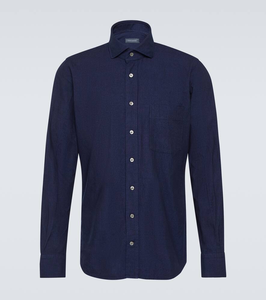 Хлопковая рубашка Oxford Thom Sweeney, Dark Denim
Хлопковая рубашка Oxford Thom Sweeney, Dark Denim