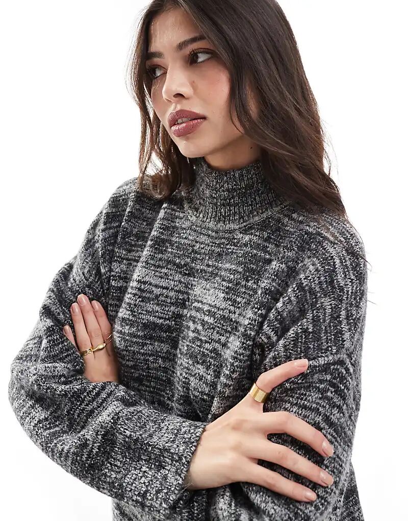 Водолазка свободного кроя Vero Moda в монохромном меланжевом цвете
Водолазка свободного кроя Vero Moda в монохромном меланжевом цвете