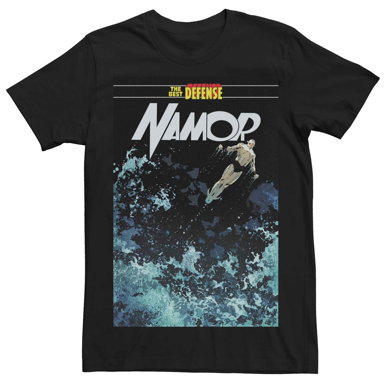 Мужская футболка с обложкой комиксов Marvel Namor The Best Defense Licensed Character
Мужская футболка с обложкой комиксов Marvel Namor The Best Defense Licensed Character