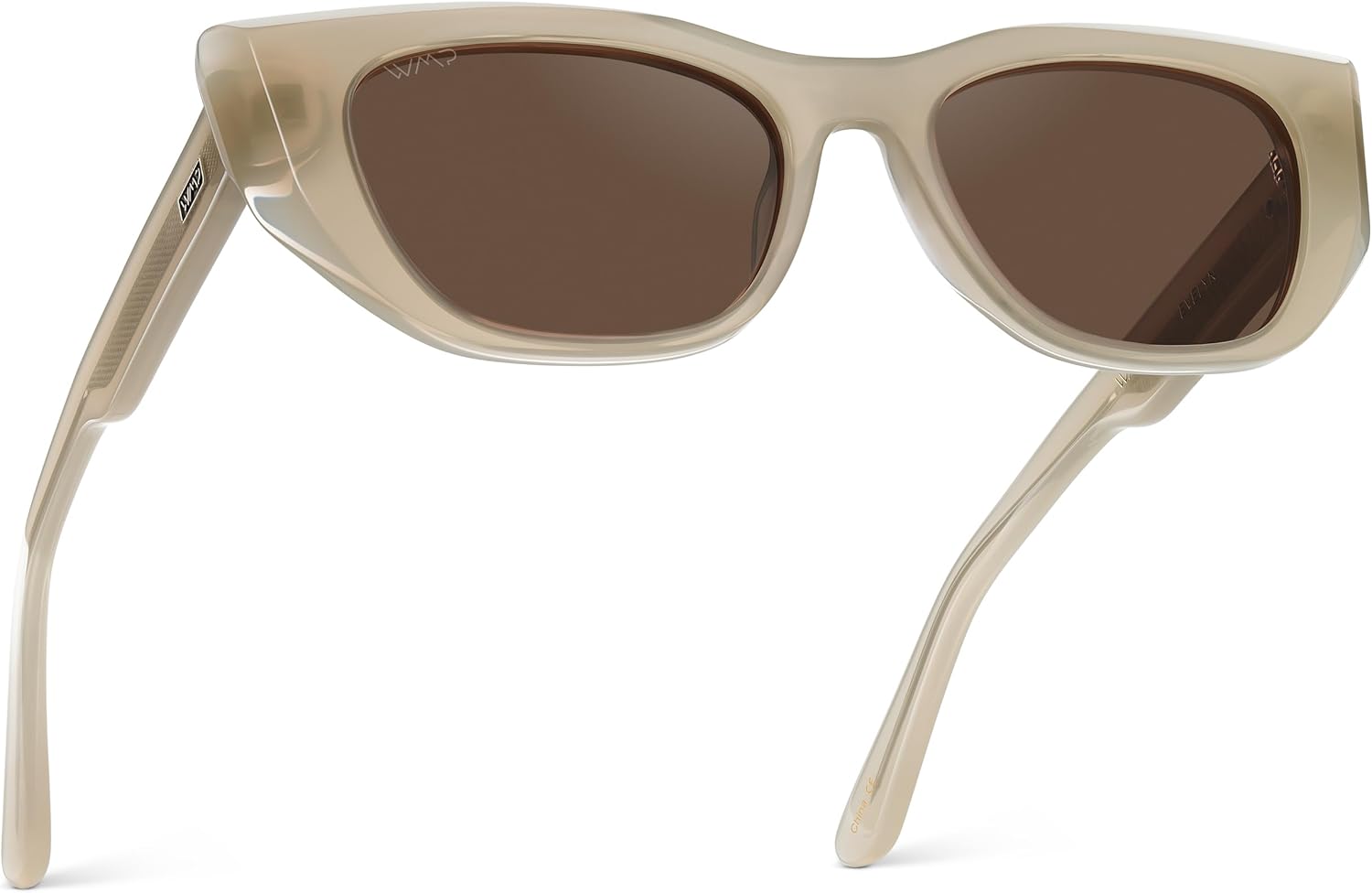 WearMe Pro — Женские поляризованные солнцезащитные очки, оправа «кошачий глаз» из ацетата, прямоугольные линзы, прочные 5-шарнирные петли, ручная полировка, Pearl Beige / Brown Lens
WearMe Pro — Женские поляризованные солнцезащитные очки, оправа «кошачий глаз» из ацетата, прямоугольные линзы, прочные 5-шарнирные петли, ручная полировка, Pearl Beige / Brown Lens