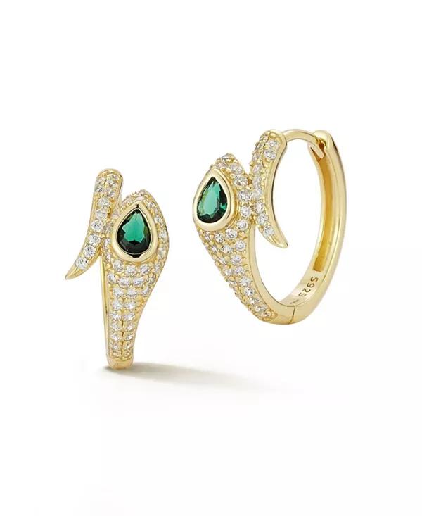 Серьги-Кольца Huggie Hoop из стерлингового серебра 14 карат с позолотой и подвесками в виде змеи Rachel Zoe, gold
Серьги-Кольца Huggie Hoop из стерлингового серебра 14 карат с позолотой и подвесками в виде змеи Rachel Zoe, gold