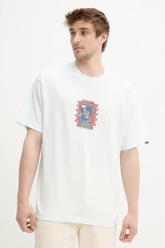 Хлопковая футболка Vans, зеленый
Хлопковая футболка Vans, зеленый