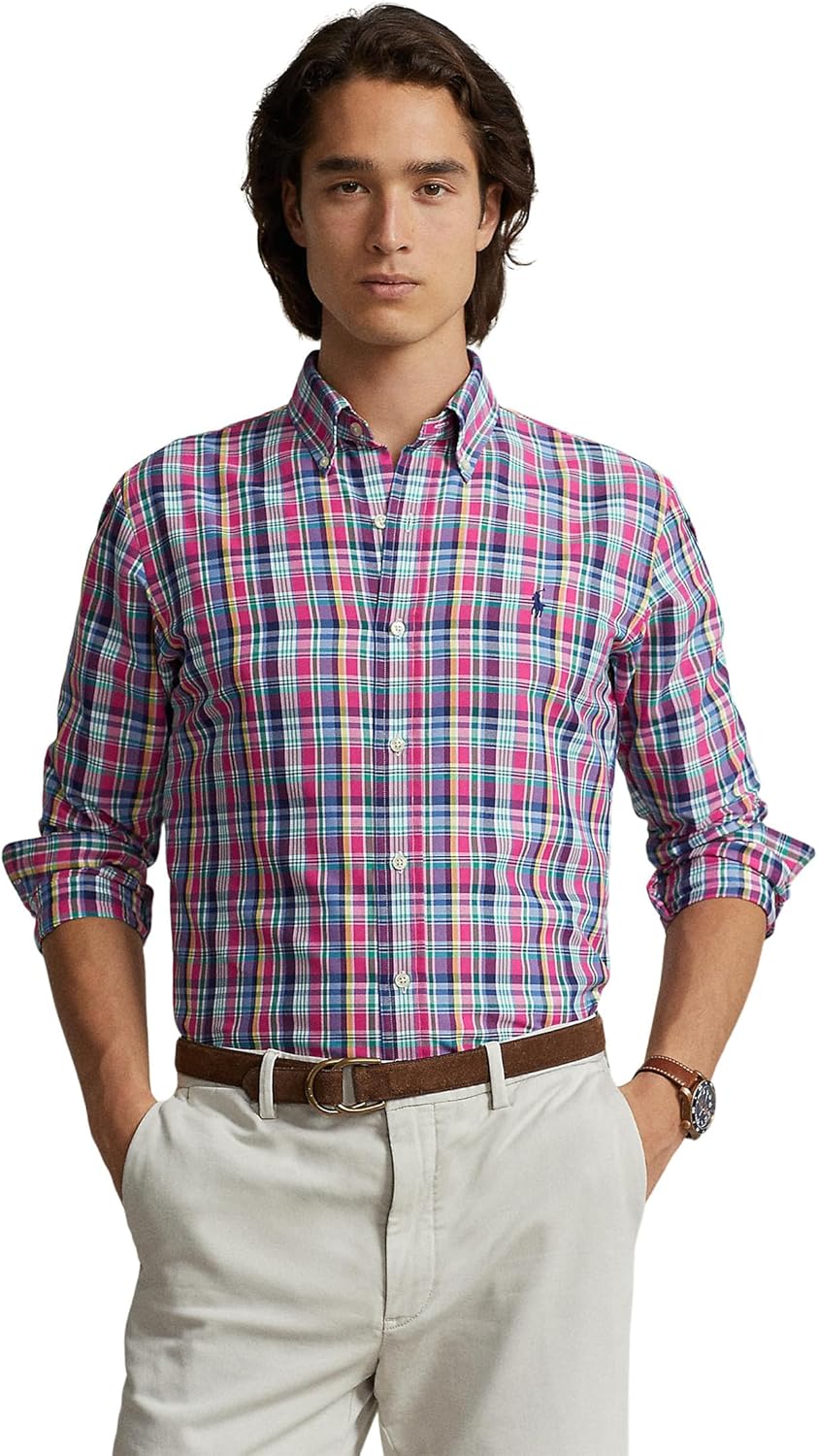 POLO RALPH LAUREN мужская классическая рубашка с длинным рукавом в клетку Performance, Pink/Navy Multi
POLO RALPH LAUREN мужская классическая рубашка с длинным рукавом в клетку Performance, Pink/Navy Multi