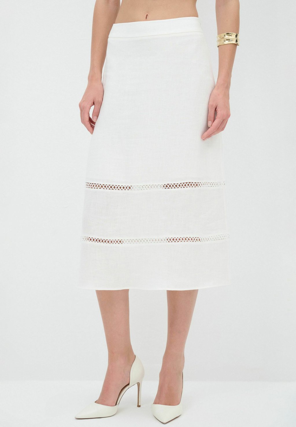 Юбка А-силуэта WITH STRIP DETAILS adL, белый
Юбка А-силуэта WITH STRIP DETAILS adL, белый
