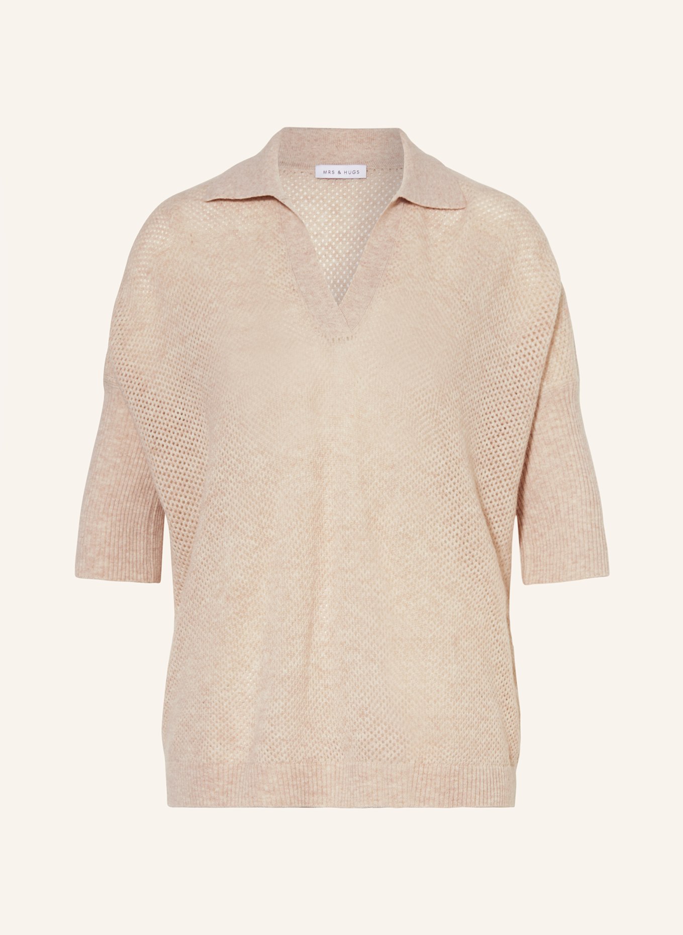 Свитер с рукавами 3/4 Mrs & Hugs, бежевый
Свитер с рукавами 3/4 Mrs & Hugs, бежевый