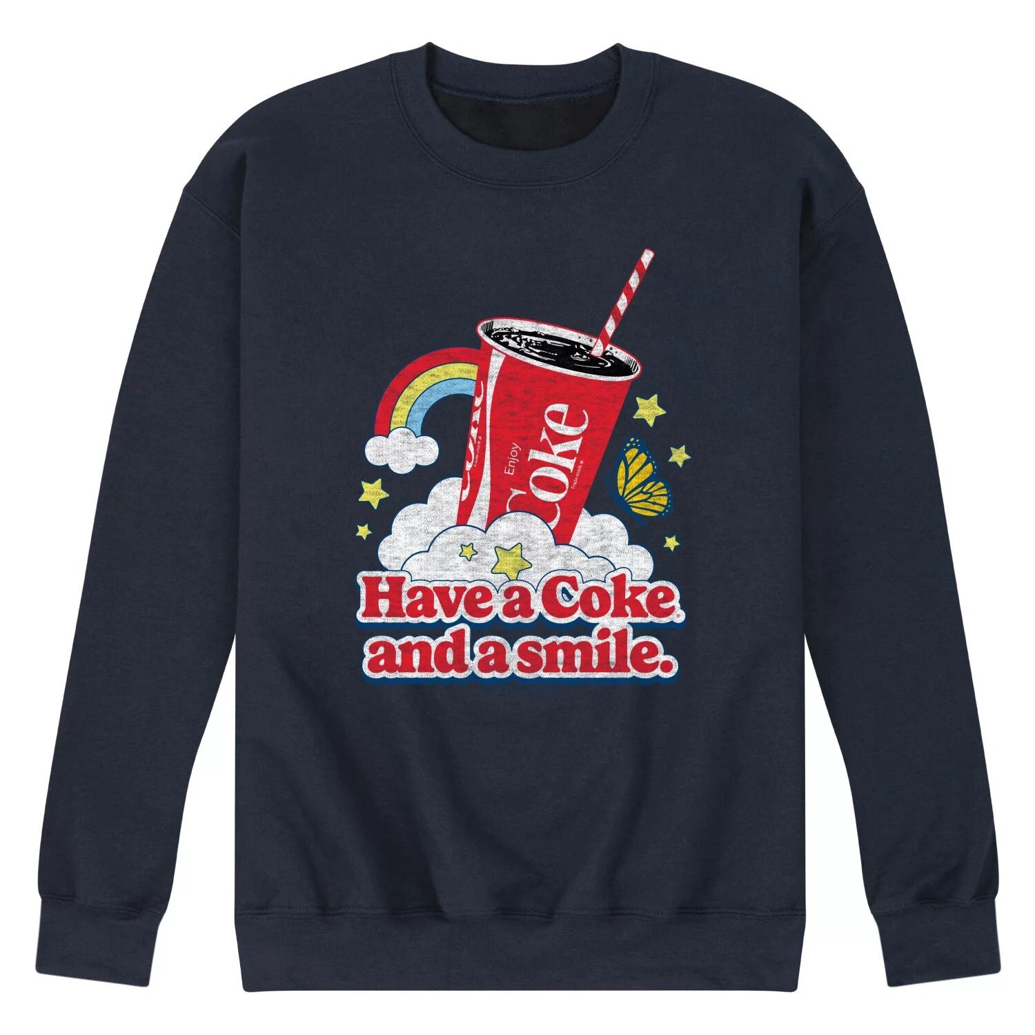 Мужской флисовый свитшот с рисунком Coca-Cola Have A Coke And Smile Licensed Character
Мужской флисовый свитшот с рисунком Coca-Cola Have A Coke And Smile Licensed Character