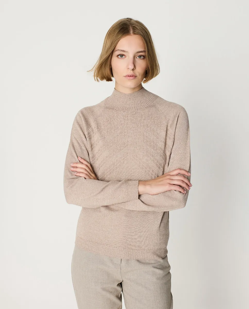 Женский джемпер с воротником Перкинс и длинными рукавами реглан Escorpion, коричневый
Женский джемпер с воротником Перкинс и длинными рукавами реглан Escorpion, коричневый