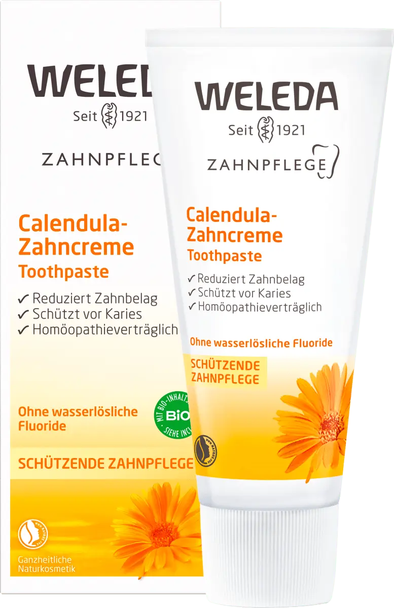 Зубная паста Календула без фтора 75 мл Weleda
Зубная паста Календула без фтора 75 мл Weleda