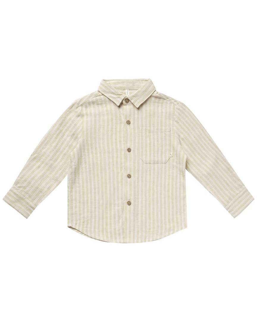 Рубашка Rylee & Cru с воротником из льняной смеси Rylee + Cru, коричневый 
Рубашка Rylee & Cru с воротником из льняной смеси Rylee + Cru, коричневый