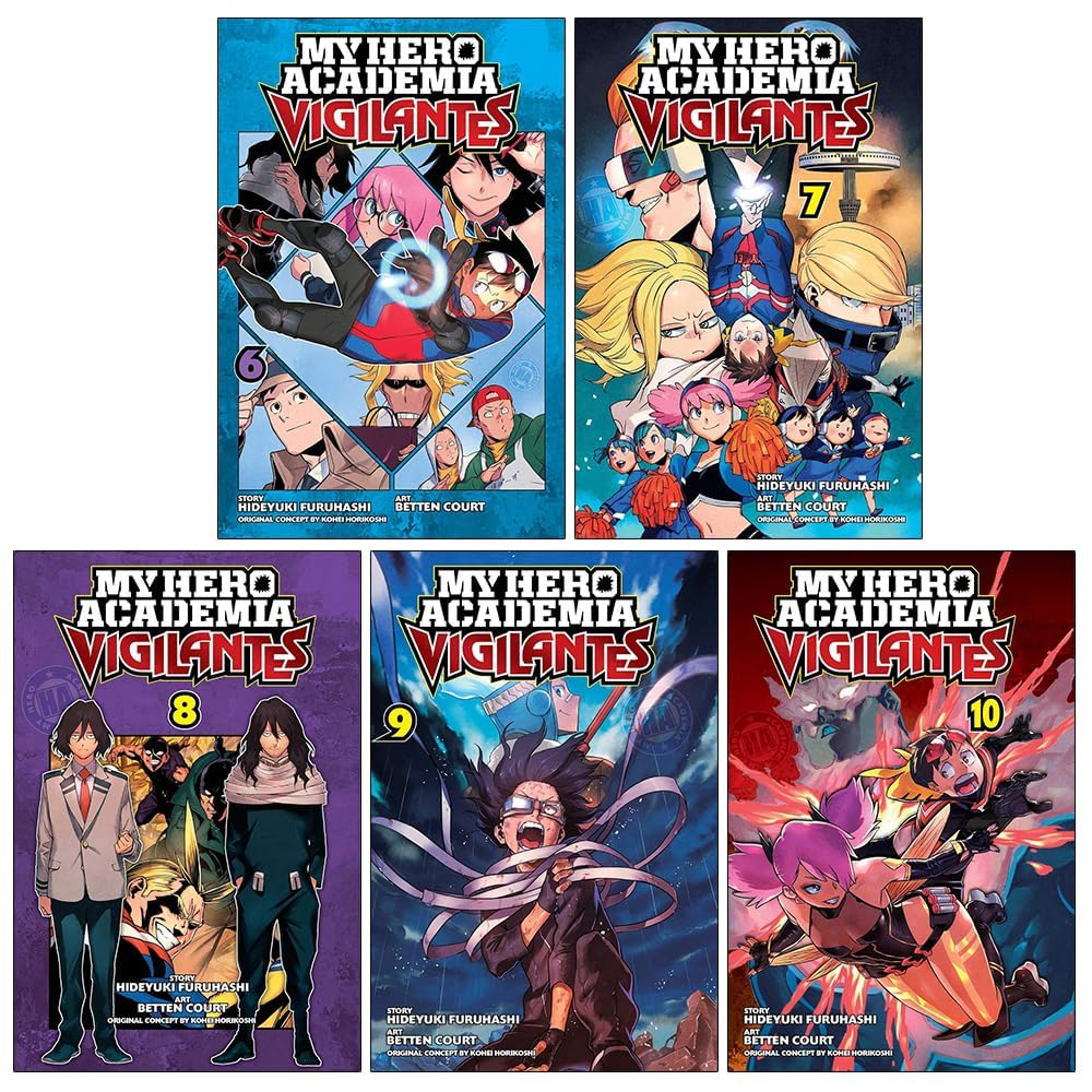 My Hero Academia Vigilantes Vol 6- 10 Collection 5 Books Set By Hideyuki Furuhashi: (VIZ Media LLC Ltd)
My Hero Academia Vigilantes Vol 6- 10 Collection 5 Books Set By Hideyuki Furuhashi: (VIZ Media LLC Ltd)