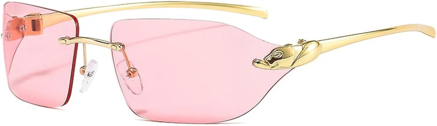 Винтажные уникальные солнцезащитные очки с принтом гепарда для женщин, без оправы, с прозрачными линзами цвета океана, для мужчин, с защитой от УФ-излучения UV400 HHZZYVY, Golden Pink
Винтажные уникальные солнцезащитные очки с принтом гепарда для женщин, без оправы, с прозрачными линзами цвета океана, для мужчин, с защитой от УФ-излучения UV400 HHZZYVY, Golden Pink