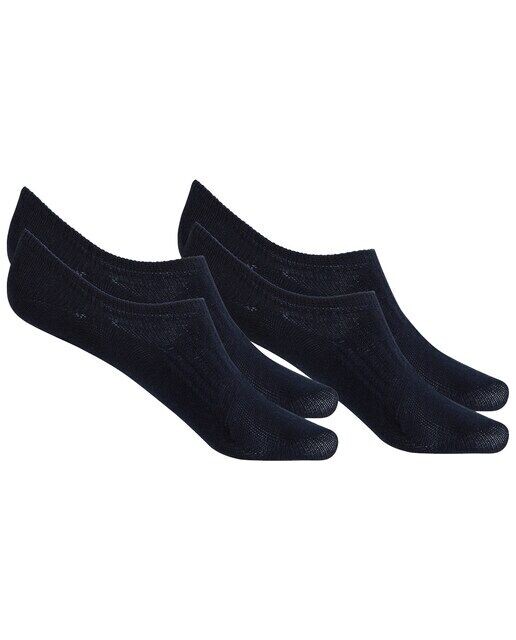 В упаковке 4 пары однотонных невидимых хлопчатобумажных носков Punto Blanco, темно-синий 
В упаковке 4 пары однотонных невидимых хлопчатобумажных носков Punto Blanco, темно-синий