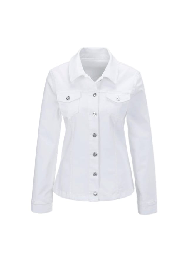 Классическая джинсовая куртка с великолепными деталями Goldner, белый
Классическая джинсовая куртка с великолепными деталями Goldner, белый